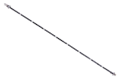 Bracciale con diamanti e diamanti neri - Asta Preziosi