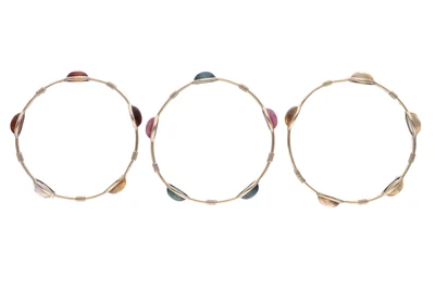Tre bracciali con quarzi e tormaline - Asta Preziosi