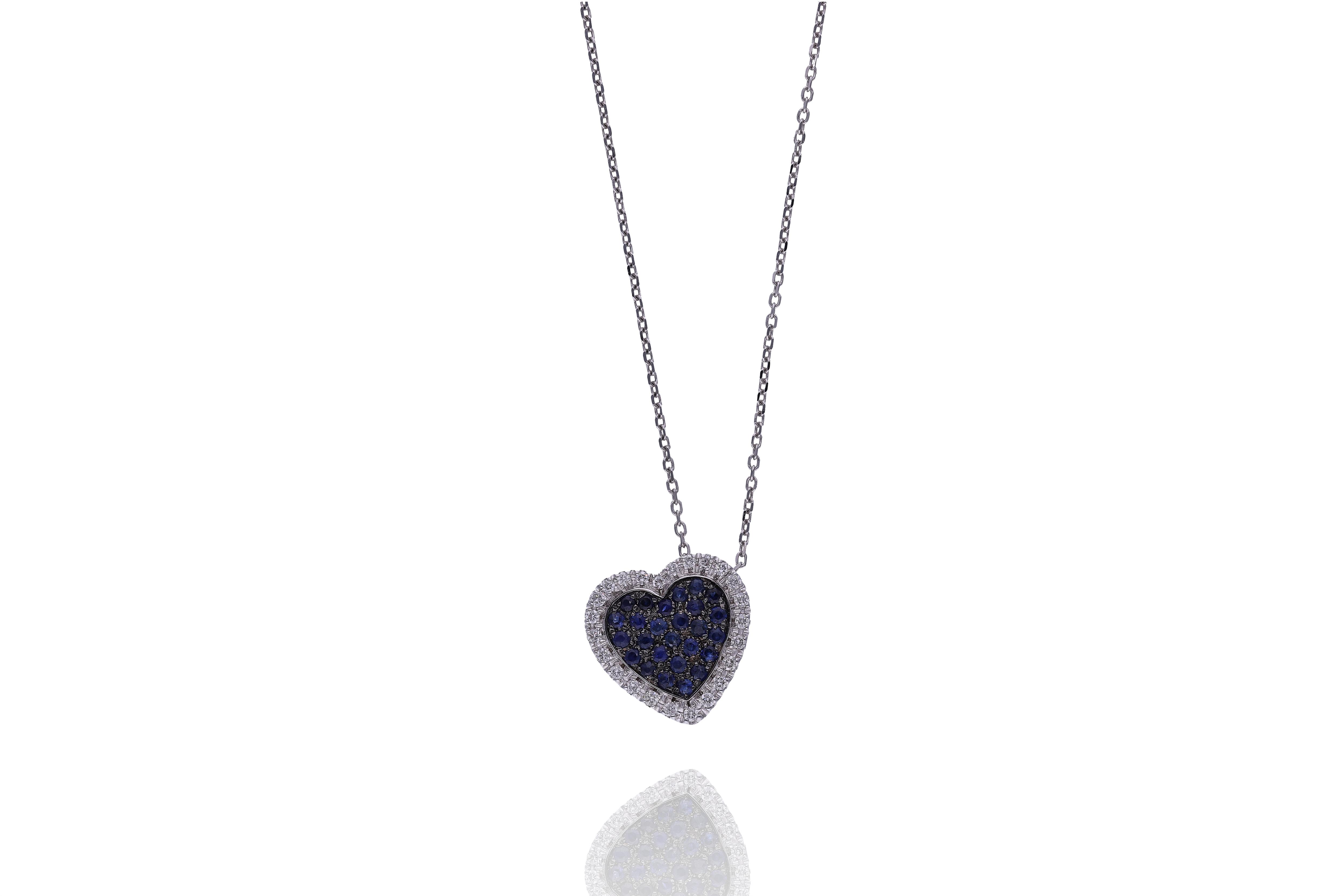 Collana con diamanti e zaffiri - Asta Preziosi