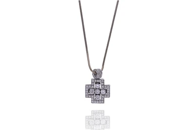 Collana e ciondolo con diamanti - Asta Preziosi Collana e ciondolo con diamanti - Asta Preziosi