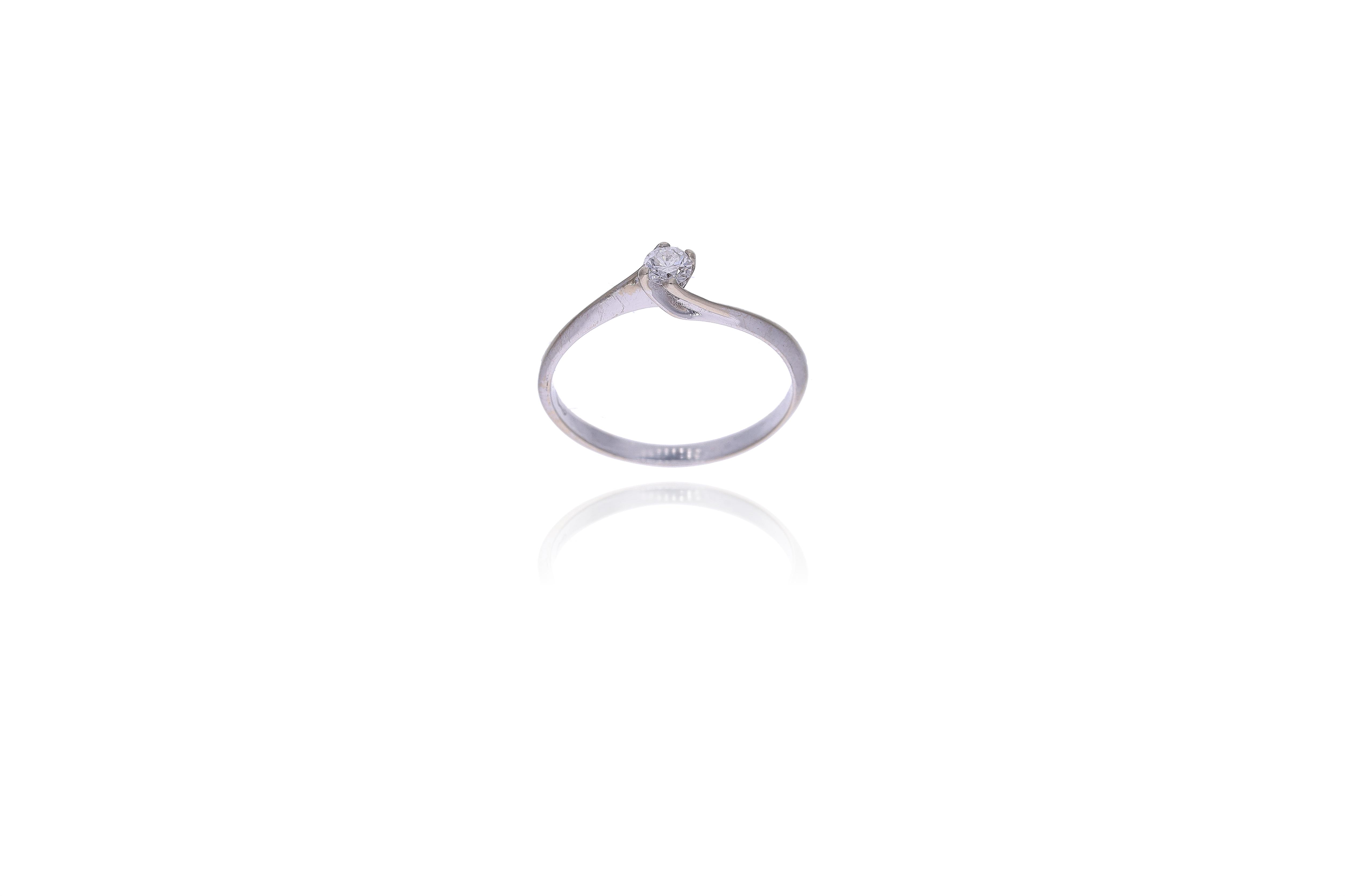 Anello con diamante - Asta Preziosi