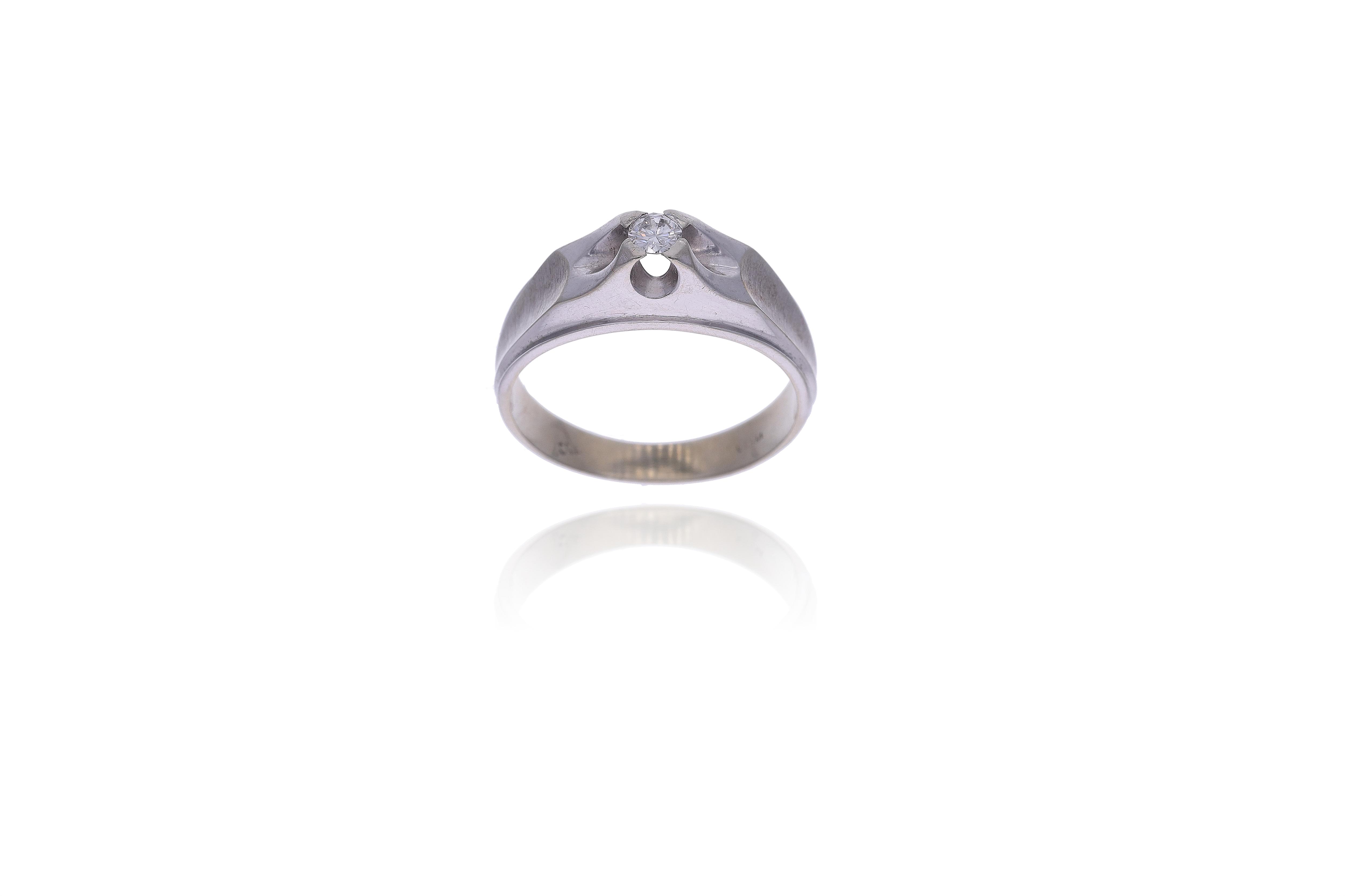 Anello con diamante - Asta Preziosi