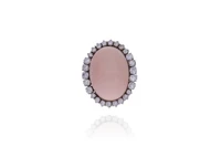 Anello con corallo e diamanti - Asta Preziosi Anello con corallo e diamanti - Asta Preziosi