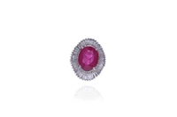 Anello con pietra e diamanti - Asta Preziosi Anello con pietra e diamanti - Asta Preziosi