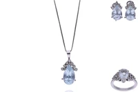 Parure con acquemarine e diamanti - Asta Preziosi Parure con acquemarine e diamanti - Asta Preziosi