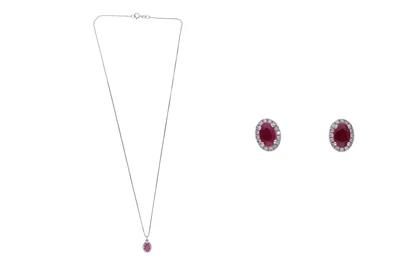 Parure con diamanti e rubini - Asta Preziosi Parure con diamanti e rubini - Asta Preziosi