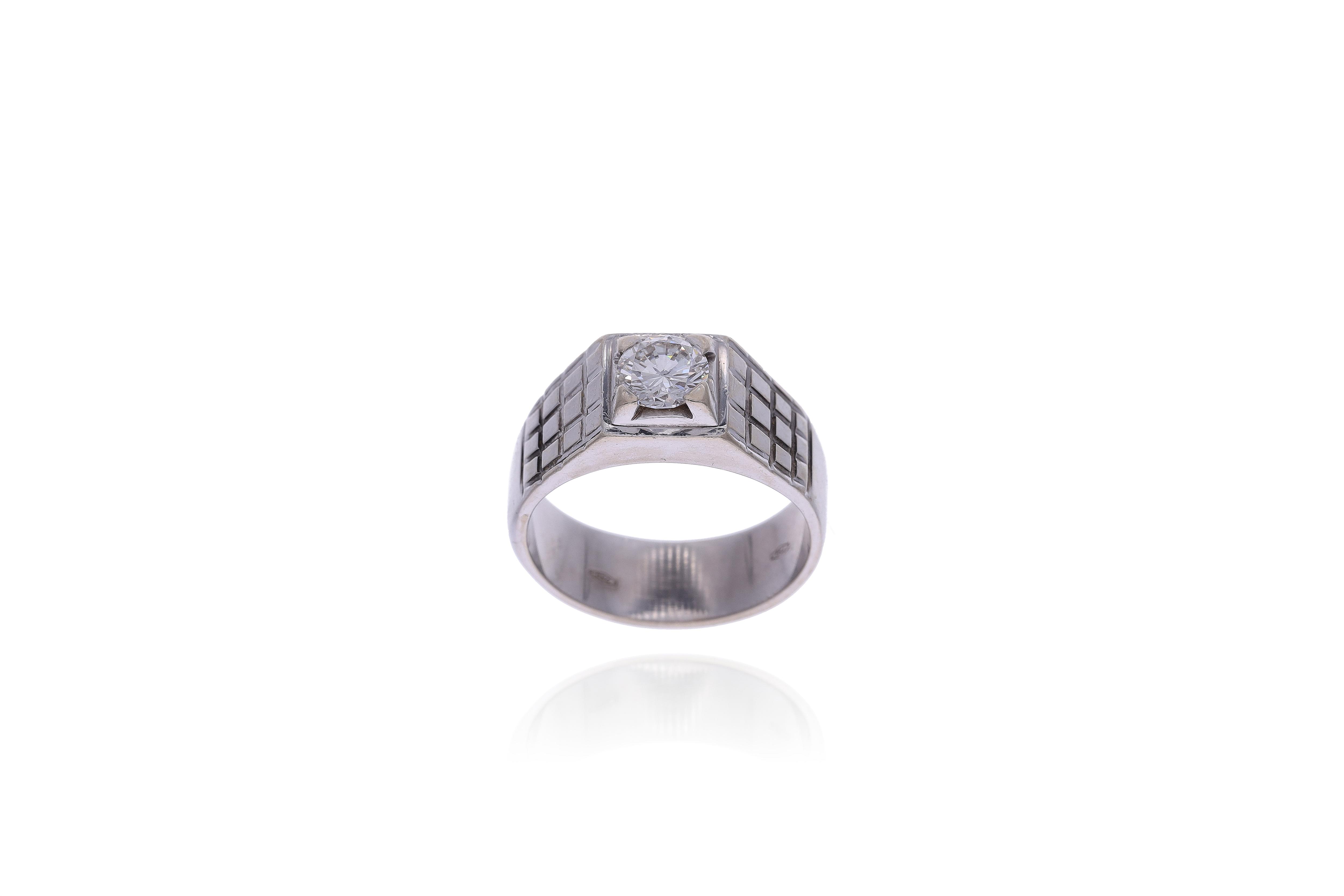 Anello con diamante - Asta Preziosi
