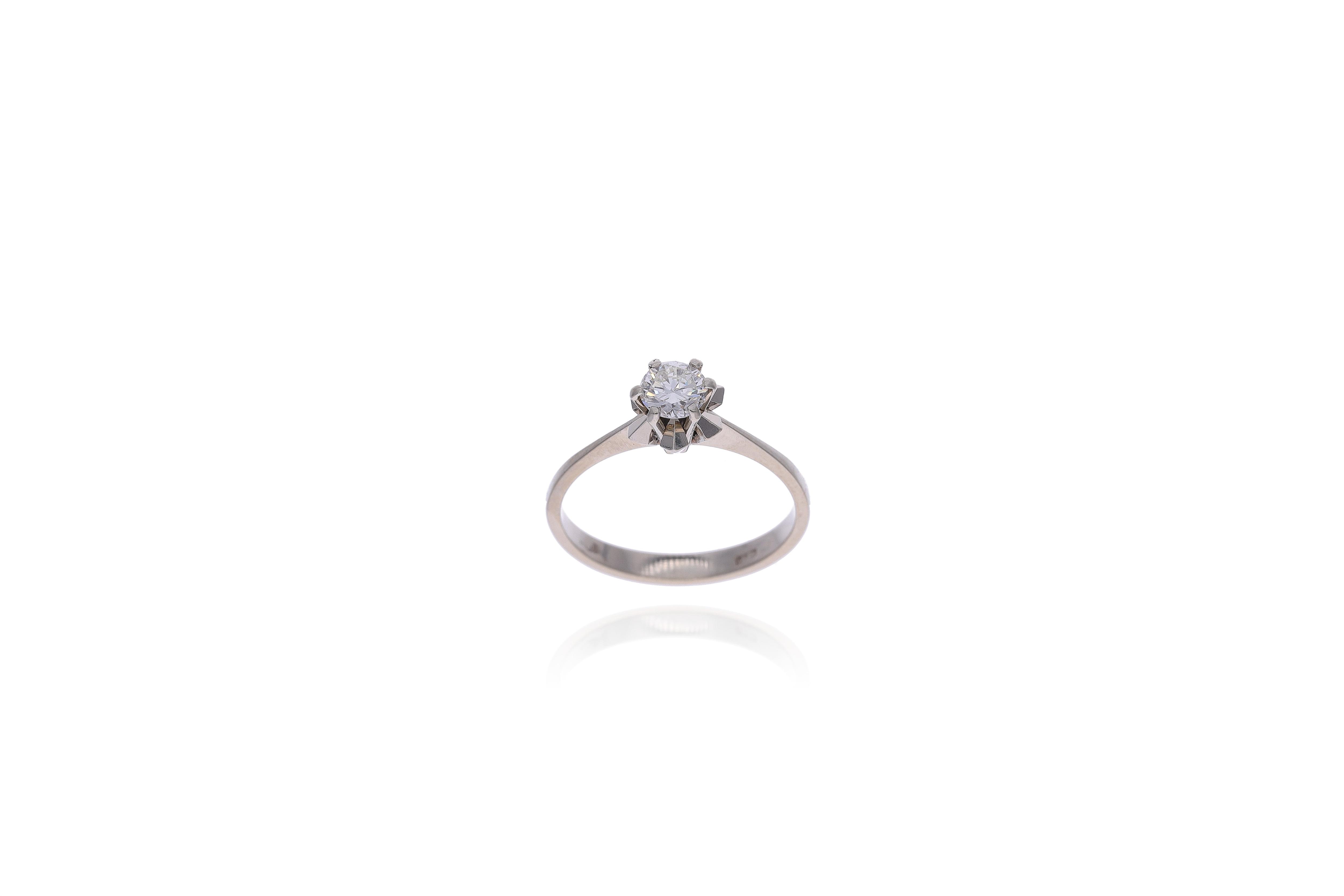 Anello con diamante - Asta Preziosi