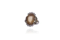 Anello con diamanti e quarzo - Asta Preziosi Anello con diamanti e quarzo - Asta Preziosi