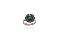 Anello con diamanti e smeraldo - Asta Preziosi Anello con diamanti e smeraldo - Asta Preziosi