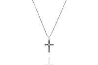 Collana con ciondolo con diamante, diamanti neri e pietre - Asta Preziosi Collana con ciondolo con diamante, diamanti neri e pietre - Asta Preziosi