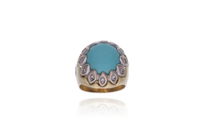 Anello con diamanti e pietra - Asta Preziosi Anello con diamanti e pietra - Asta Preziosi