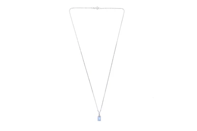 Collana con ciondolo con acquamarina e diamanti - Asta Preziosi