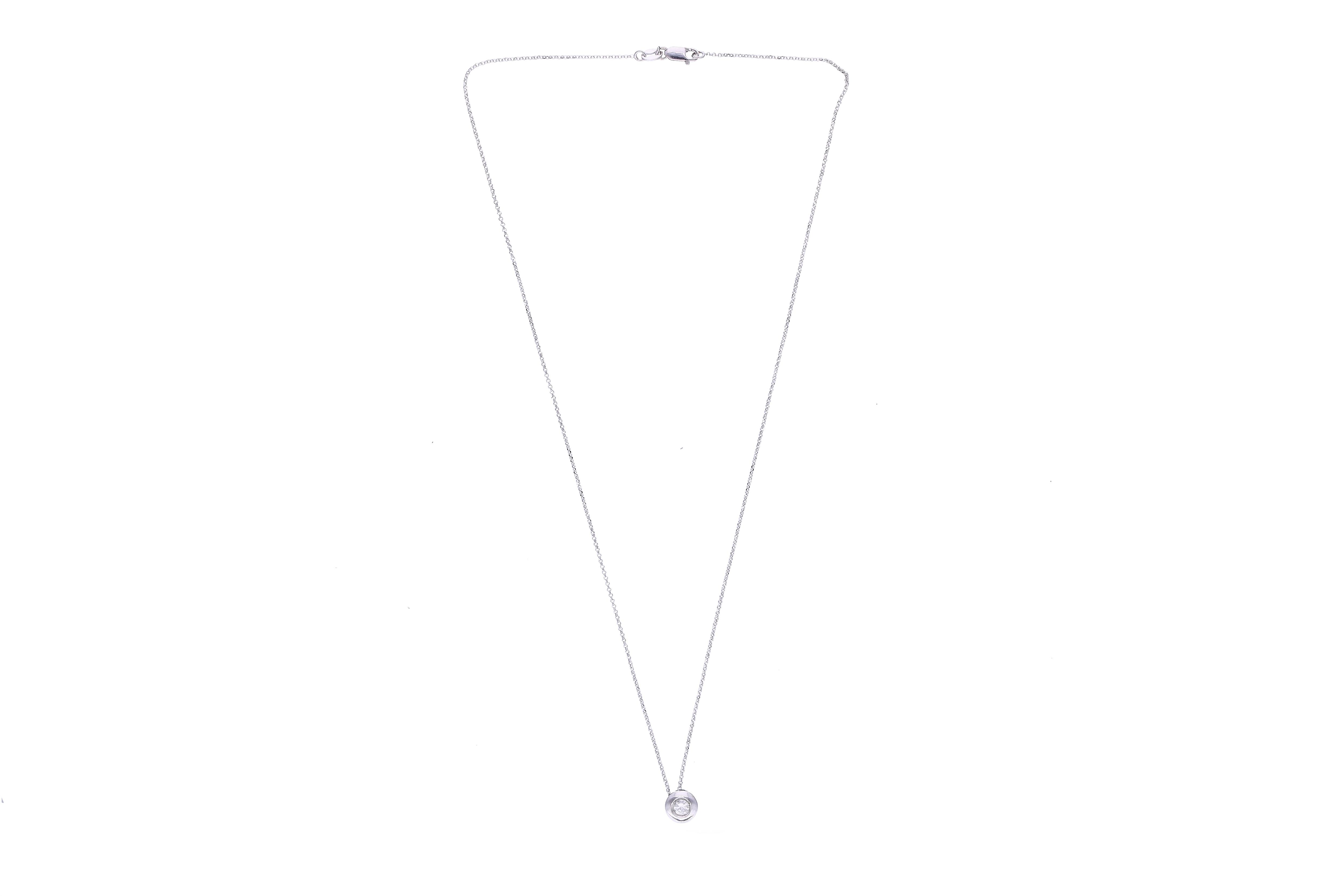 Collana con centrale con diamante - Asta Preziosi