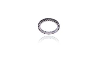 Anello con diamante e diamanti neri - Asta Preziosi