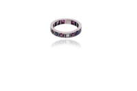 Anello con diamanti, zaffiri e rubini - Asta Preziosi