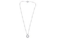 Collana con perle coltivate, diamanti e pietre - Asta Preziosi