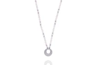 Collana con perle coltivate, diamanti e pietre - Asta Preziosi