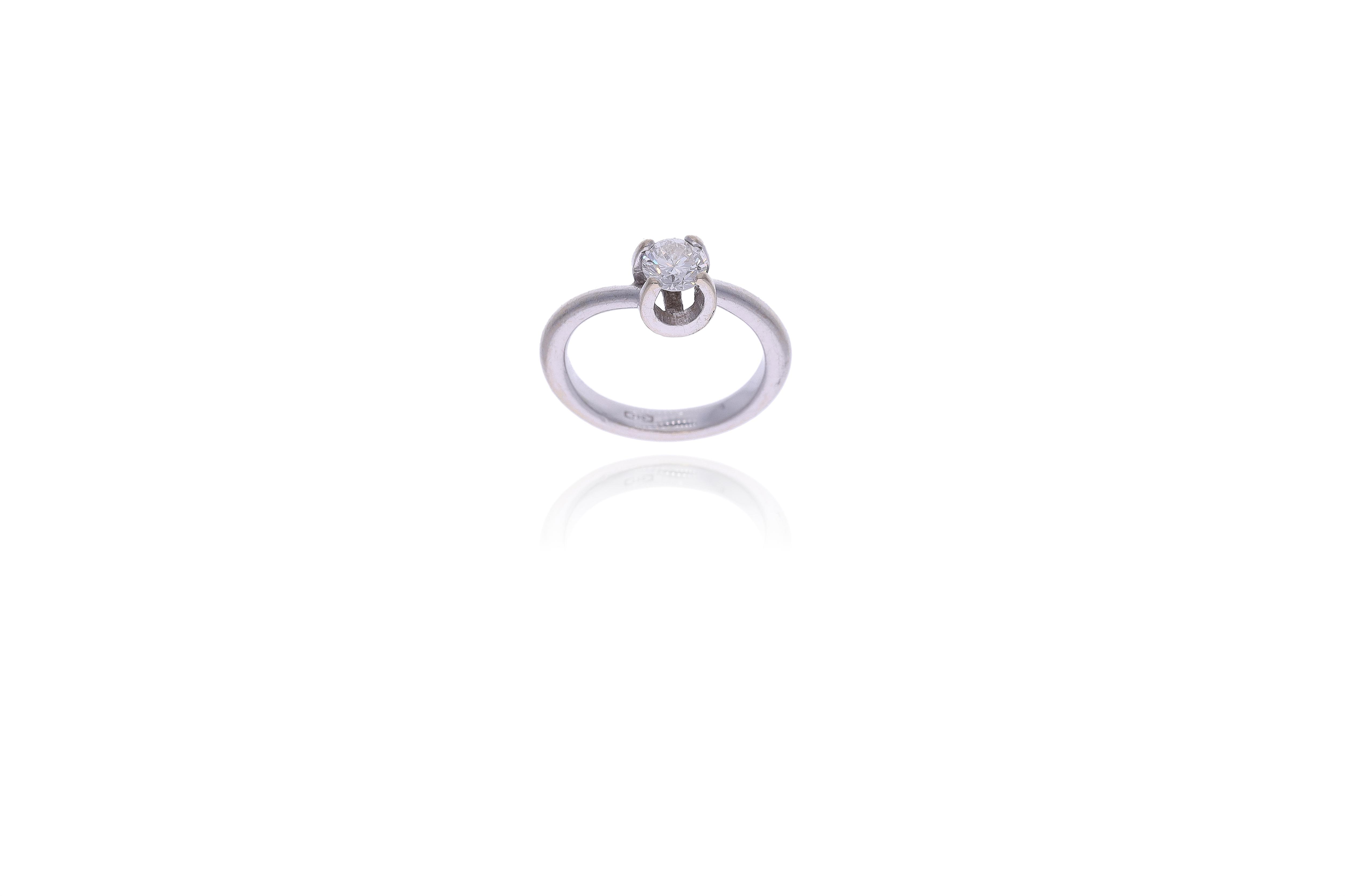 Anello con diamante - Asta Preziosi