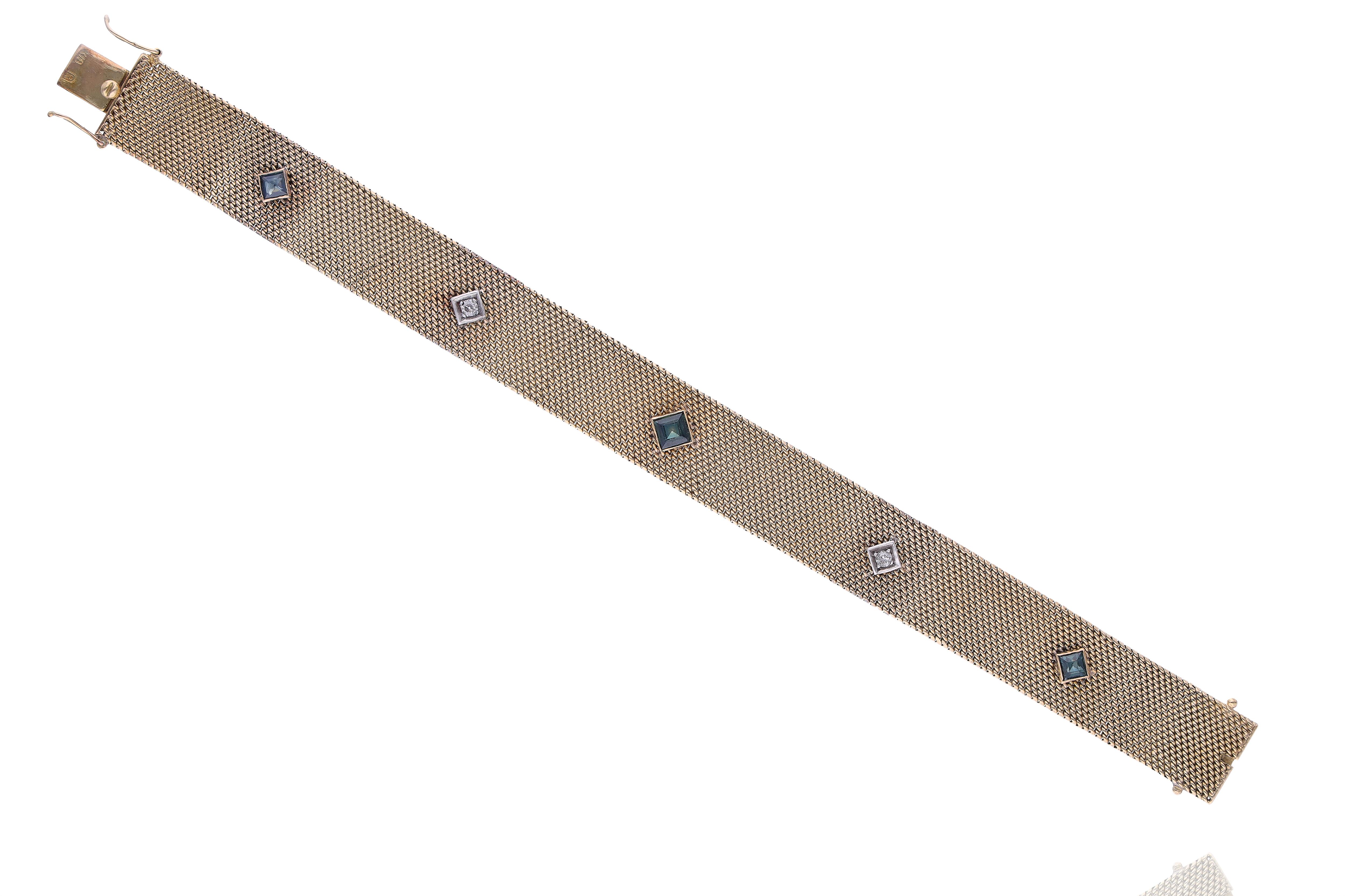 Bracciale con diamanti e pietre - Asta Preziosi