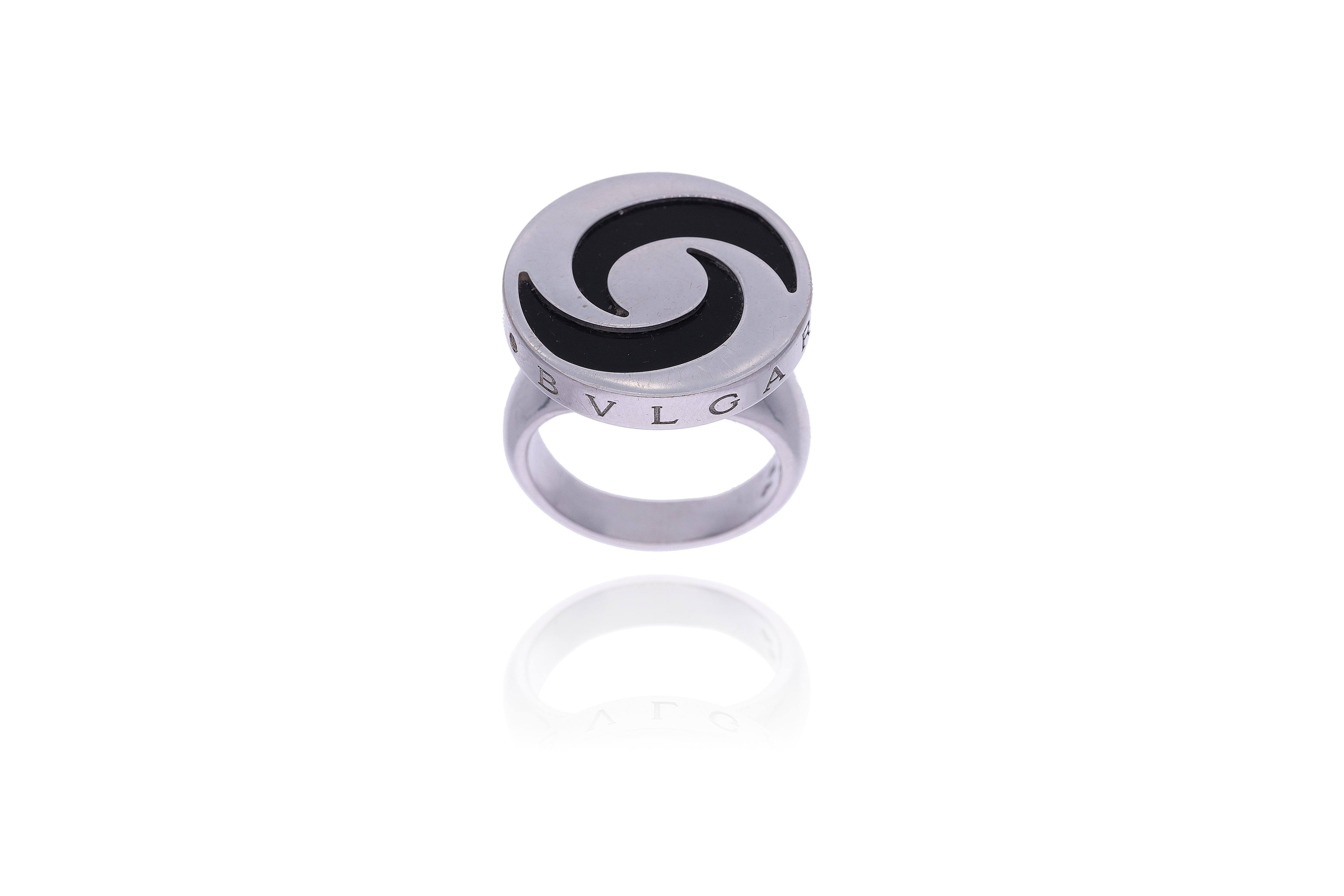 Bulgari Optical, anello con onice - Asta Preziosi