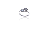 Anello con acquemarine e diamanti - Asta Preziosi