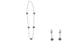 Parure con diamanti e perle coltivate - Asta Preziosi Parure con diamanti e perle coltivate - Asta Preziosi
