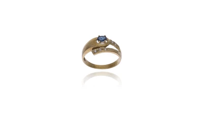 Anello con zaffiro e diamanti - Asta Preziosi