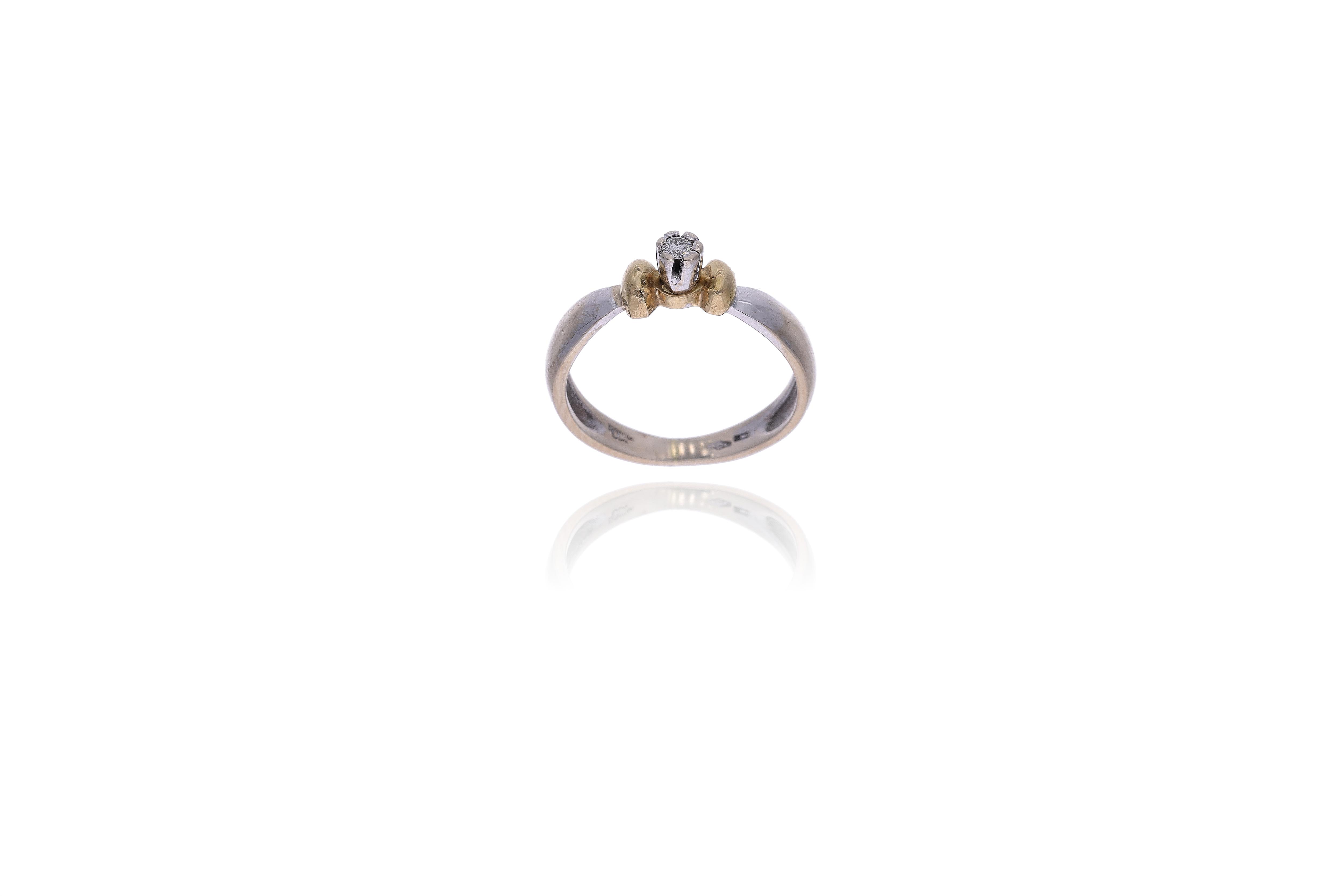 Anello con diamante - Asta Preziosi
