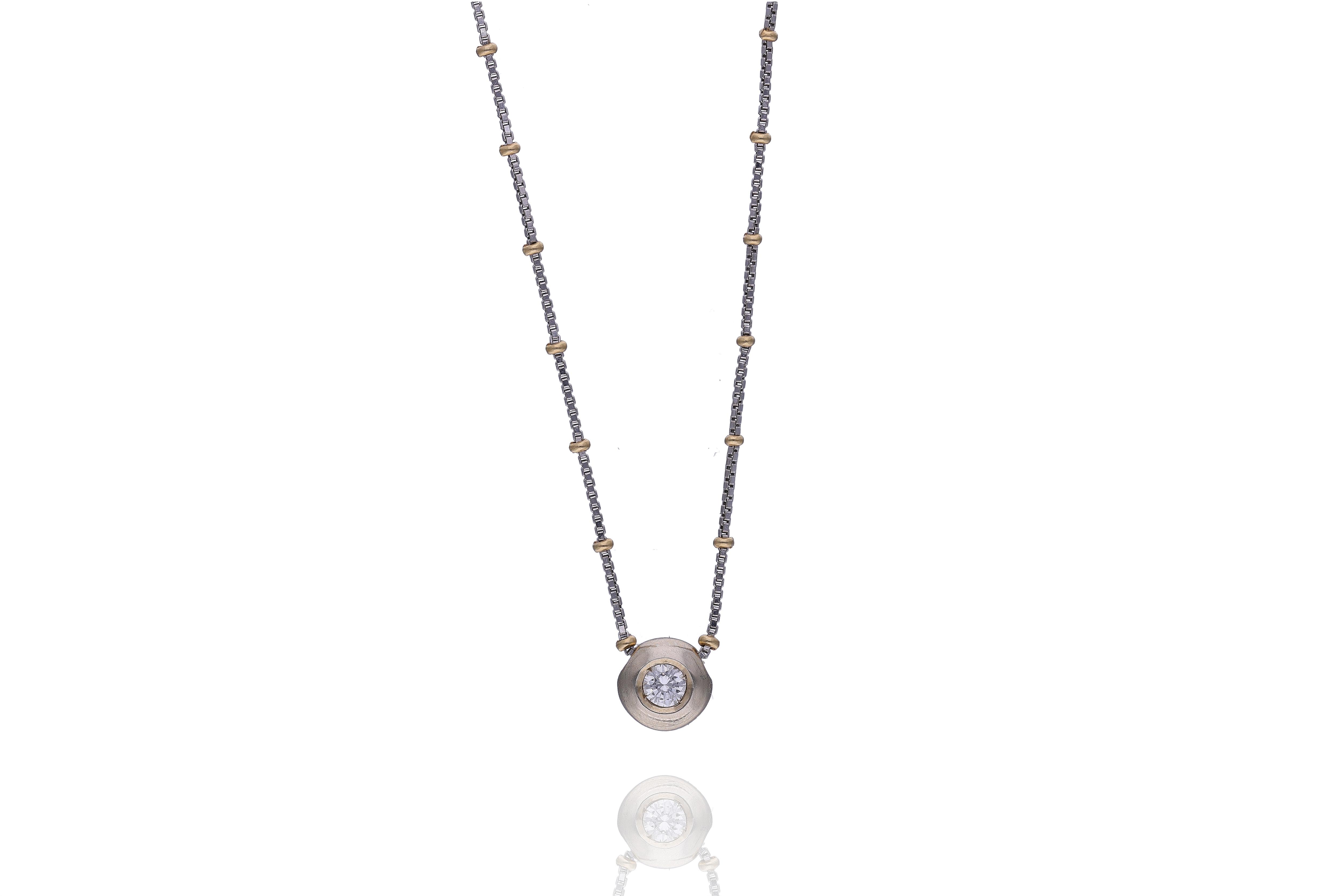 Collana con diamante - Asta Preziosi