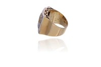Anello con diamanti e zaffiro - Asta Preziosi