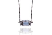 Collana con acquamarina e diamanti - Asta Preziosi Collana con acquamarina e diamanti - Asta Preziosi