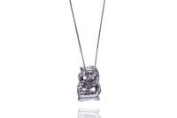 Collana con ciondolo con diamanti - Asta Preziosi Collana con ciondolo con diamanti - Asta Preziosi