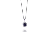 Collana con ciondolo con pietre - Asta Preziosi