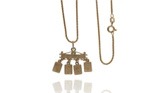 Collana e ciondolo con smalti - Asta Preziosi