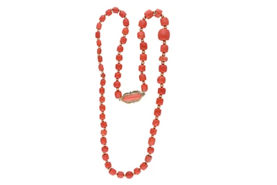Collana con corallo - Asta Preziosi