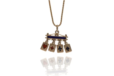 Collana e ciondolo con smalti - Asta Preziosi