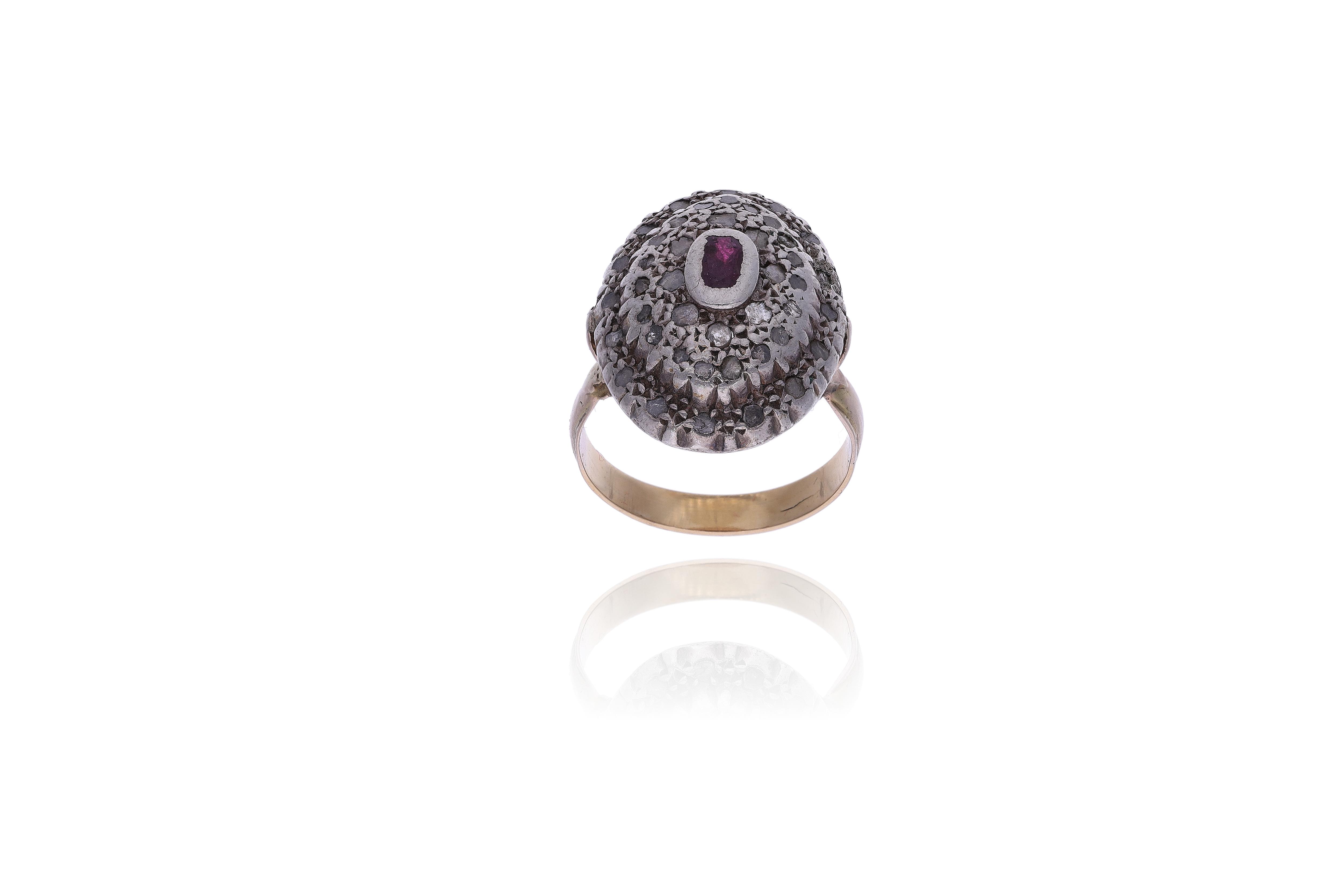 Anello con rubino e diamanti - Asta Preziosi