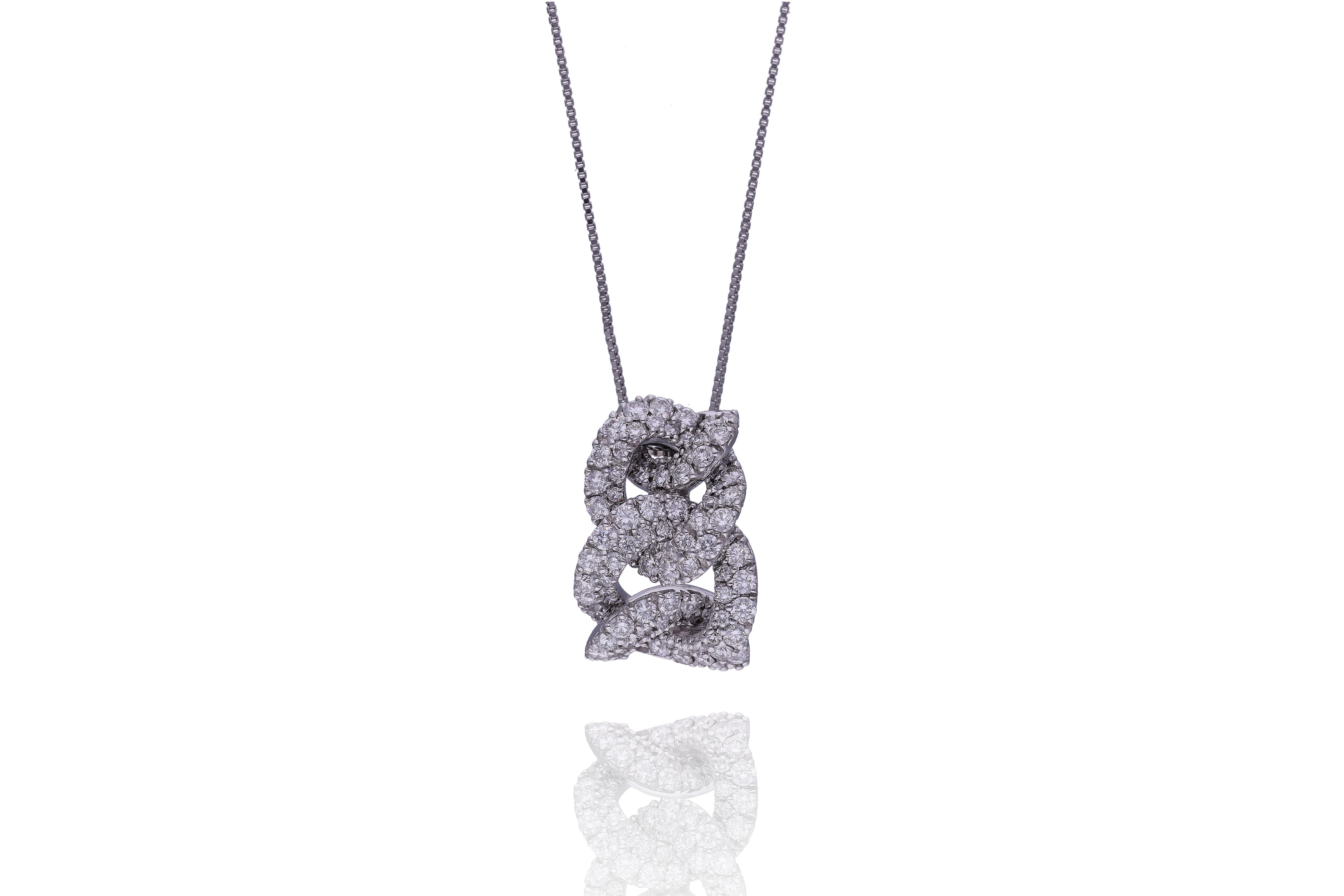 Collana con ciondolo con diamanti - Asta Preziosi