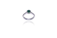Anello con diamanti e smeraldo - Asta Preziosi