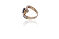 Anello con diamanti e zaffiro - Asta Preziosi