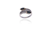 Anello con zaffiri e diamanti - Asta Preziosi