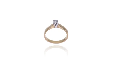 Anello con diamante - Asta Preziosi