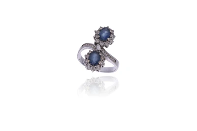 Anello con zaffiri e diamanti - Asta Preziosi Anello con zaffiri e diamanti - Asta Preziosi