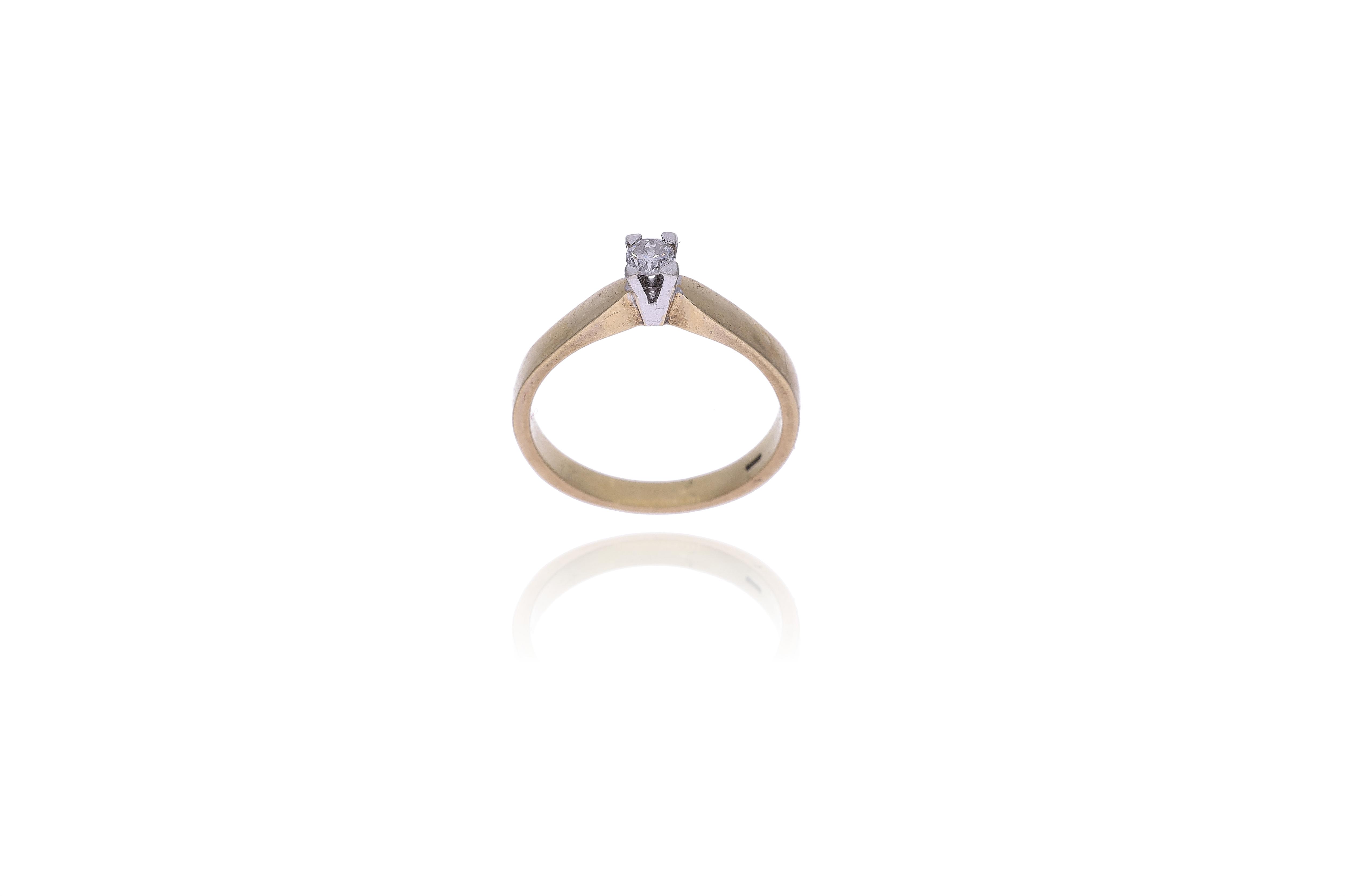 Anello con diamante - Asta Preziosi