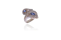 Anello con diamanti e zaffiri - Asta Preziosi