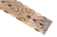 Bracciale con diamanti e rubini - Asta Preziosi