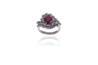 Anello con rubino e diamanti - Asta Preziosi