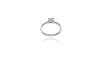 Anello con diamante - Asta Preziosi