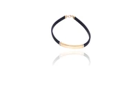 Bracciale in caucciu' e oro - Asta Preziosi